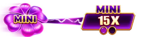Clover Smash mini jackpot progress bar filled at 2 of 2 symbols